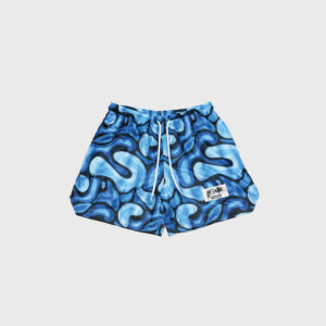 Blue mesh short