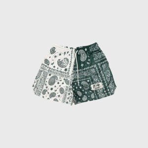 Piasley pattern mesh short